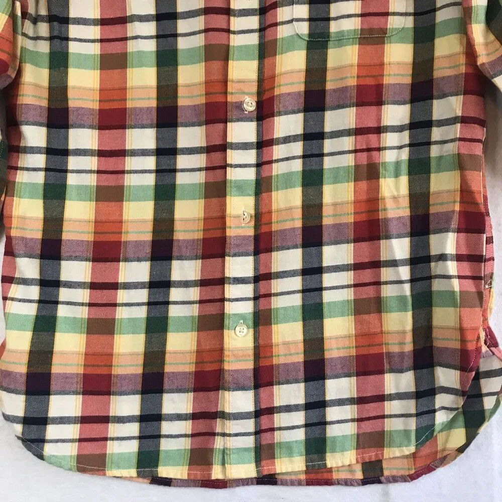 Gap Kids Boy Button Up Shirt XL (12) plaid